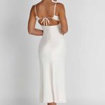 Ardelle Midi Dress - Ivory - Image 3