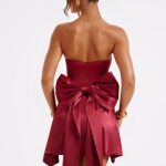 Freja Mini Dress - Burgundy