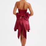 Freja Mini Dress - Burgundy - Image 6