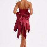 Freja Mini Dress - Burgundy - Image 11