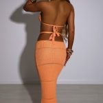 Aubery Maxi Skirt - Orange - Image 2