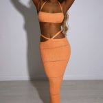 Aubery Maxi Skirt - Orange - Image 4