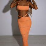 Aubery Maxi Skirt - Orange - Image 5