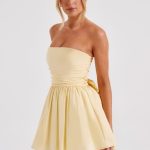 Katrina Mini Dress - Lemon - Image 6