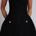 Lottie Mini Dress - Black - Image 4