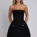 Lottie Mini Dress - Black - Image 5