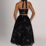 Alani Crop Top - Black Sparkle - Image 2
