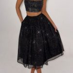 Alani Crop Top - Black Sparkle - Image 3