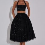 Alani Crop Top - Black Sparkle - Image 4