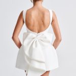 Carrie Mini Dress - Ivory - Image 11