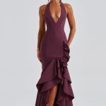 Veronique Maxi Dress - Cherry Lacquer