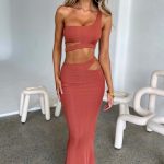 Kaela Maxi Skirt - Rust
