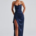 Helen Maxi Dress - Navy - Image 5
