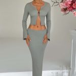 Elia Maxi Skirt - Khaki