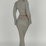 Elia Maxi Skirt - Khaki - Image 3