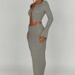 Elia Maxi Skirt - Khaki - Image 4