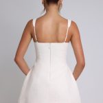 Bessie Mini Dress - Ivory - Image 2