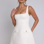 Bessie Mini Dress - Ivory - Image 6