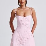 Dalary Mini Dress - Blush - Image 8