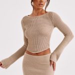 Sabrina Mini Skirt - Beige - Image 5