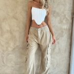 Tinashe Cargo Pants - Sand - Image 3