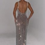 Petra Maxi Dress - Silver - Image 9
