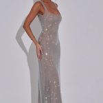 Petra Maxi Dress - Silver - Image 10