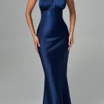 Dimitra Maxi Dress - Navy - Image 7