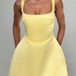 Sofie Mini Dress - Lemon - Image 4
