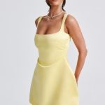 Sofie Mini Dress - Lemon - Image 6