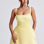 Sofie Mini Dress - Lemon - Image 9
