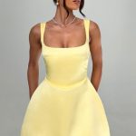 Sofie Mini Dress - Lemon - Image 11