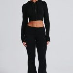 Portia Knit Hoodie - Black - Image 11