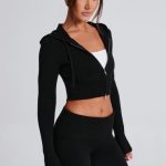 Portia Knit Hoodie - Black - Image 12