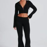 Portia Knit Hoodie - Black - Image 13