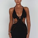 Selena Mini Dress - Black - Image 6