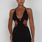 Selena Mini Dress - Black - Image 8