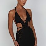 Selena Mini Dress - Black - Image 10