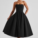 Edith Midi Dress - Black
