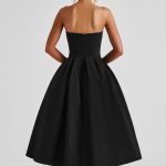Edith Midi Dress - Black - Image 2