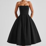 Edith Midi Dress - Black - Image 5