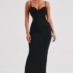 Celine Maxi Dress - Black - Image 7