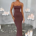 Sanya Maxi Dress - Chocolate - Image 2