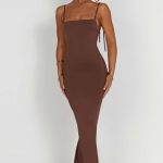 Sanya Maxi Dress - Chocolate - Image 6