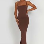 Sanya Maxi Dress - Chocolate - Image 11