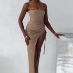 Lavina Maxi Dress - Mocha - Image 2