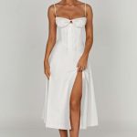 Deanna Midi Dress - Ivory - Image 8