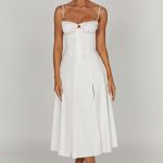 Deanna Midi Dress - Ivory - Image 11