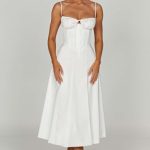 Deanna Midi Dress - Ivory - Image 12