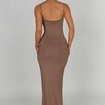 Saskia Maxi Dress - Mocha - Image 2